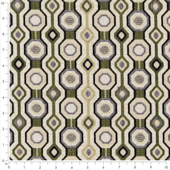 Spring - Green AbstractGeometric Upholstery Fabric 54 Inches" {2}