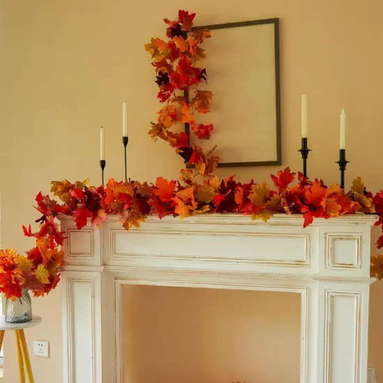 6PCS Fall Maple Leaves Garland {2}