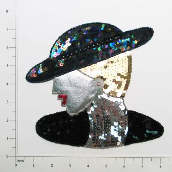 Vogue Lady Sequin Applique/Patch {1}