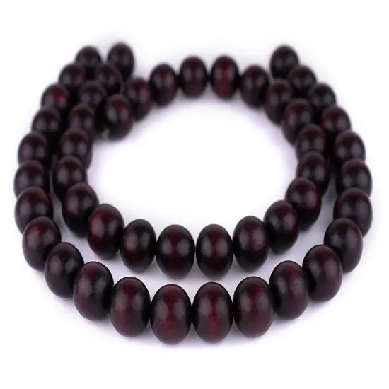 The Bead Chest Natural 18mm Wooden Beads in Brown - Dark for Jewelry Making &ndash; Round Loose Wood Spacer Beads I Approximately 24 Beads {3}
