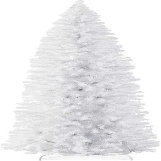 Pencil Christmas Tree Unlit Slim Artificial Tree with Foldable Base & Easy Assembly White {1}