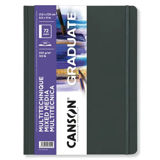 Canson Graduate Mixed Media Book White 8.5"x11" -36 sheets {1}