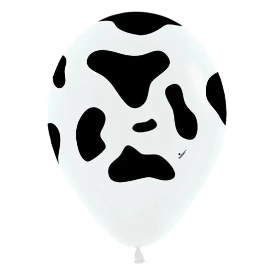 11" Cow Print Latex Balloons Farm Animal Party Decor {2}