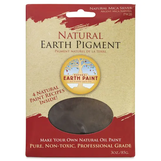 Natural Earth Paint Earth & Mineral Pigment - Silver Mica, 3 oz {1}