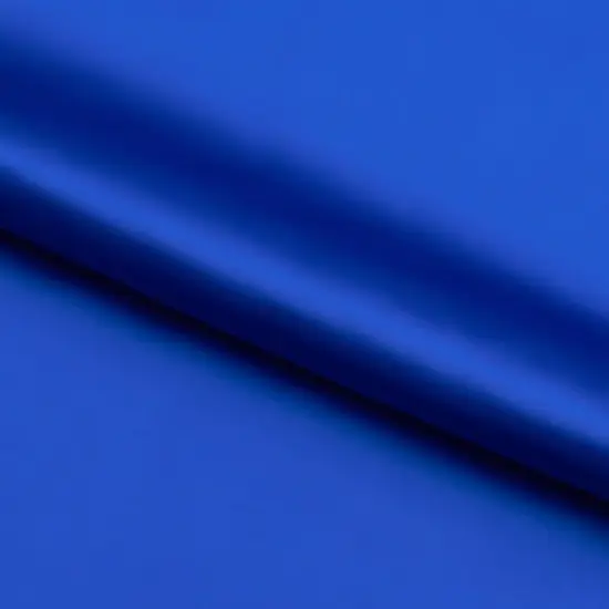 Stretch Satin Look Recycled Nylon Spandex Fabric Royal {1}