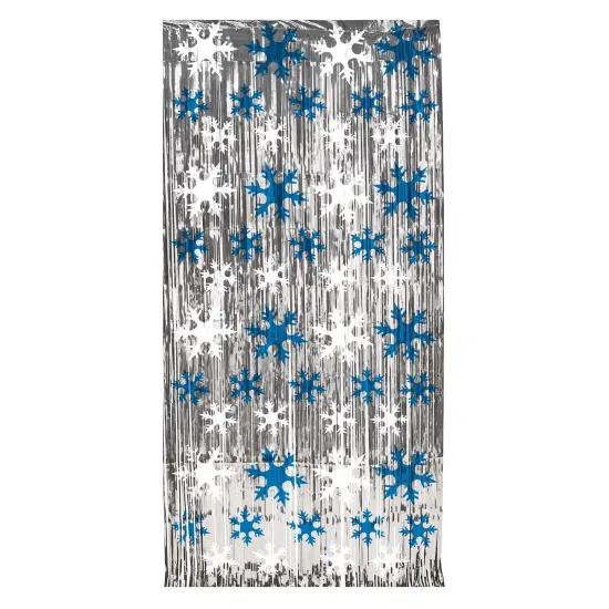 6 Pack Bulk Christmas Snowflake 1-Ply Gleam 'N Curtain {1}
