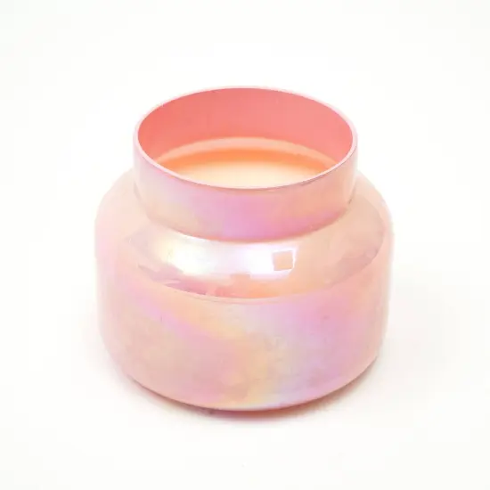 Scented Wax Candle Jar with Lid Pink Lustre {2}