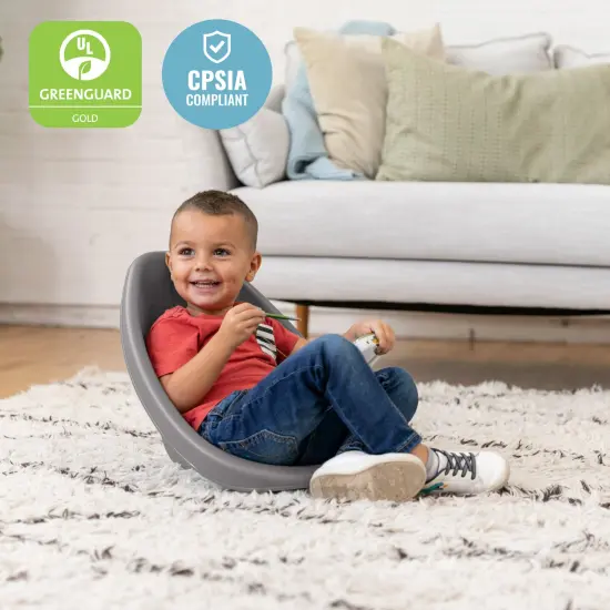 Leaf Floor Seat, Rocker Chair, 6-Piece Grey {5}