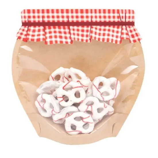 Large Jam Jar Shaped Pouches 7 1/2" x 3" x 8" 100 pack SP7JMZ {1}