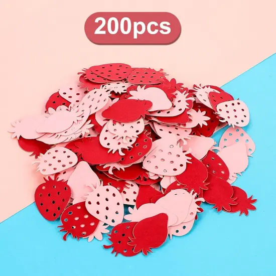 200PCS Strawberry Dot Confetti Scatters for Baby Shower, Bee Birthday, Wedding {2}