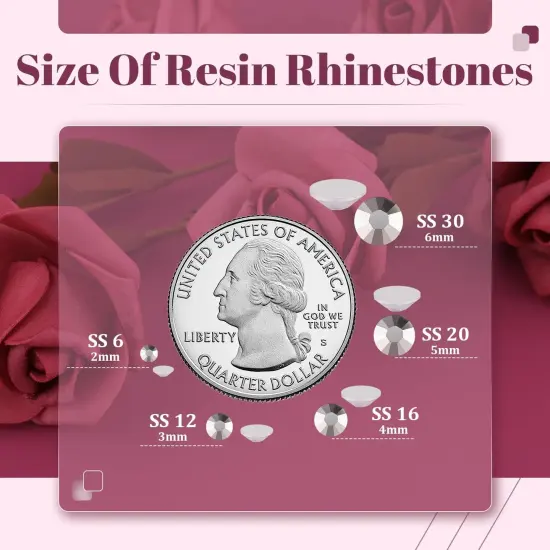 5000PCS 3mm Resin Flatback Rhinestones with Pickup Pen and Tweezers (Silver) {3}