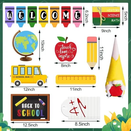 16 Pcs Back to School Tiered Tray Decor {3}