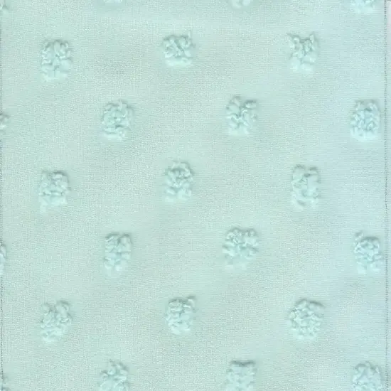 1 Yard Swiss Dot Chiffon Solid Woven Fabric Lightweight Sheer Drapery 57/58" Width GREEN {7}