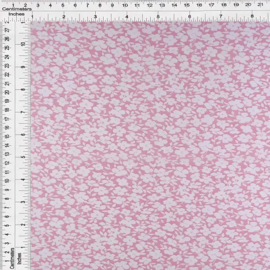 1 Yard High Multi Chiffon Ditsy Floral Print Woven Fabric Sheer Lightweight 57/58" Width MAUVE {1}