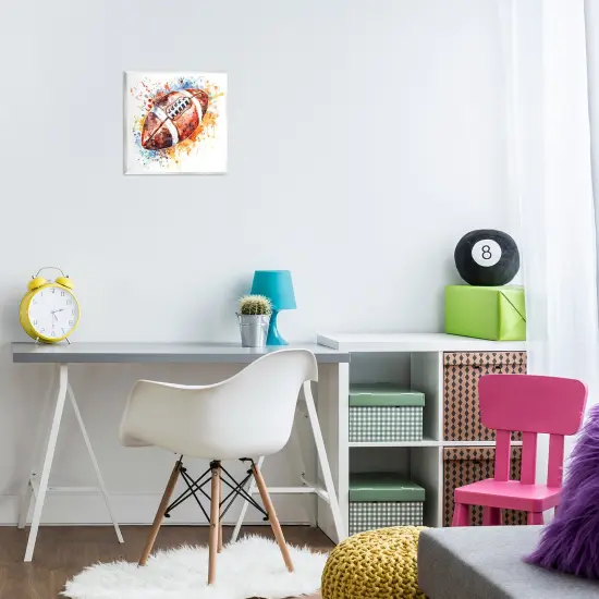 Stupell Industries Football Chromatic Splash Wall Plaque Art Design by LSR Design Studio {2}