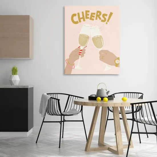 Stupell Industries Celebration Cheers Drinks Canvas Wall Art Design by Kristina Hultkrantz {2}
