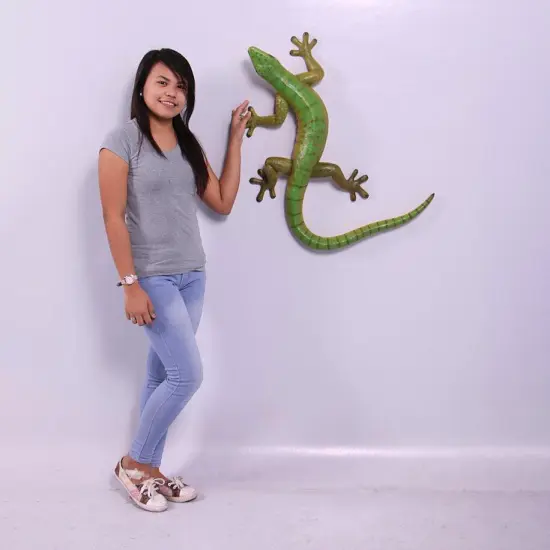 Large Gecko Lizard Life Size Statue {3}