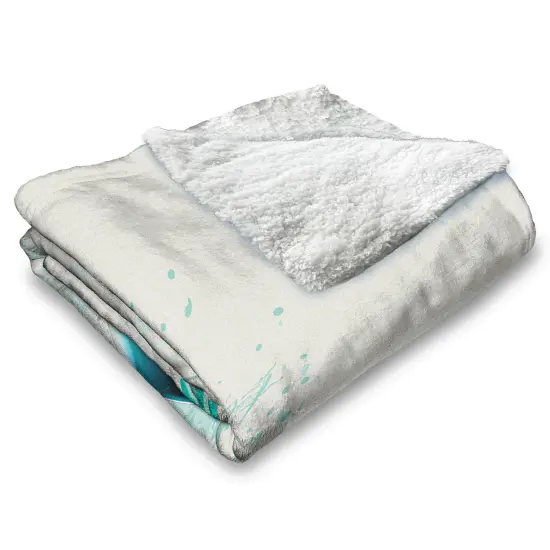 Universal Jaws Silk Touch Sherpa Throw Blanket Shark Splash {4}