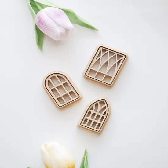 3‑Piece Window Polymer Clay Cutter Set {1}