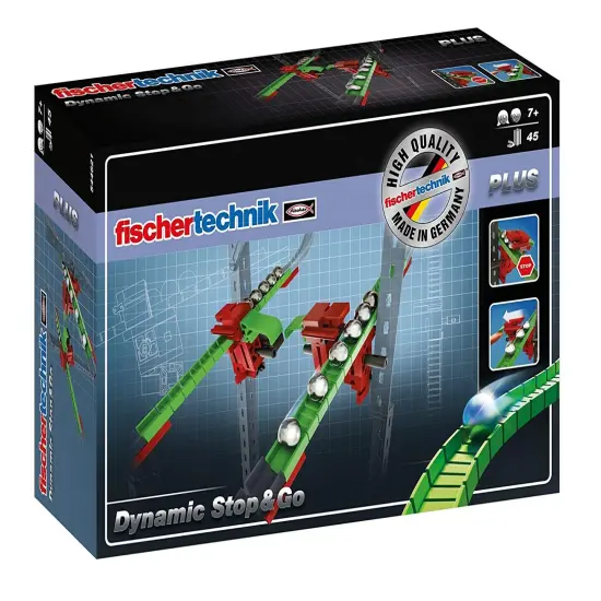 fischertechnik Dynamic Plus Stop & Go Marble Run Construction Accessory {1}
