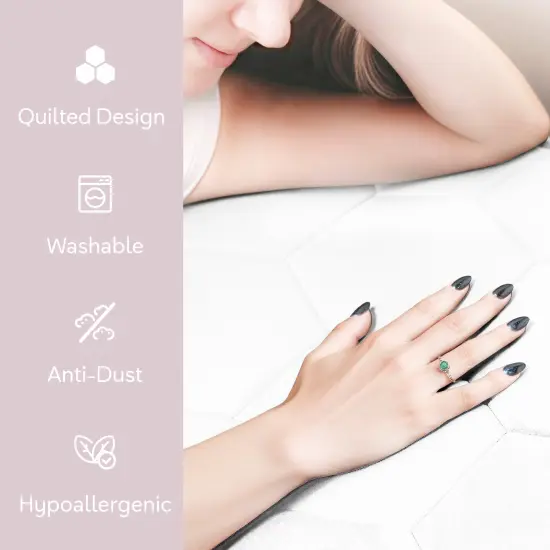 Virtu Quilted Fitted Mattress Pad Cover {6}