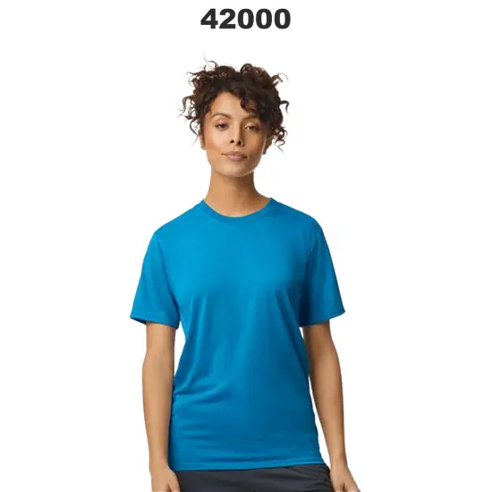 GILDAN&reg; Crewneck Short Sleeve Safety T-Shirt For Adult White {3}