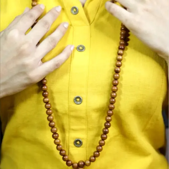 Sandalwood Mala, Sandalwood Japa Mala, 108 Meditation Mala, Buddhist Mala, 108 Mala Beads, Sandalwood Rosary, Hindu Prayer Mala, 108 Mala Necklace {4}