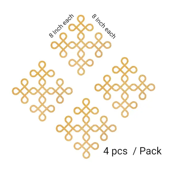 Traditional Muggu Kolam Cutout Diy Indian Backdrop Wall Decoration Stickers Puja Mandir Item Religious Cutout for Spiritual Home Styling Housewarming Gift Silver {5}