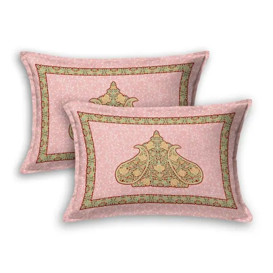 100% Cotton Indian Ethnic 3-piece Fitted Sheet 150 Thread Count Bedsheet with Breathable Pillowcases Deep Pocket Fitted Sheet Premium Soft Bedsheet (king Queen Twin) {6}