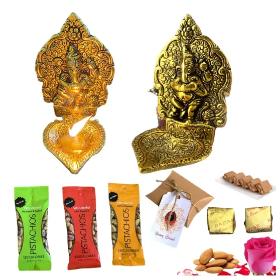 Ultimate Diwali Gifts Hamper Indian Festival Diwali Gift Boxes Hamper Basket Sweets Dry Fruits for Employees Home Office Friends Family & Relatives Corpoate Return Gift Items {5}