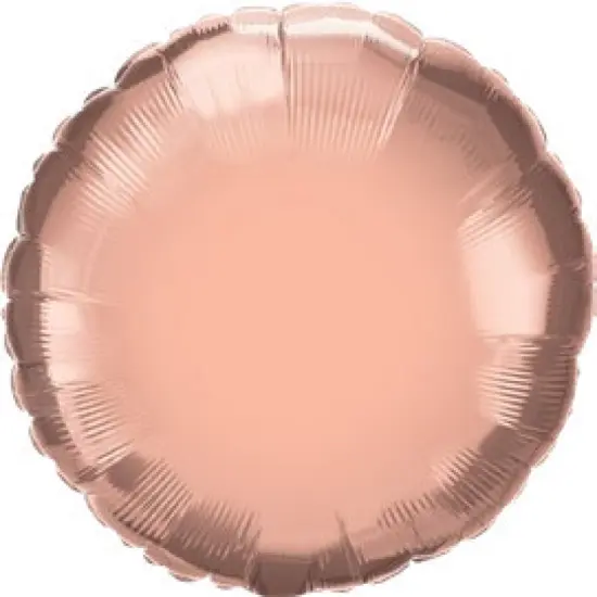 Rose Gold Round Mylar Balloon 18" {1}