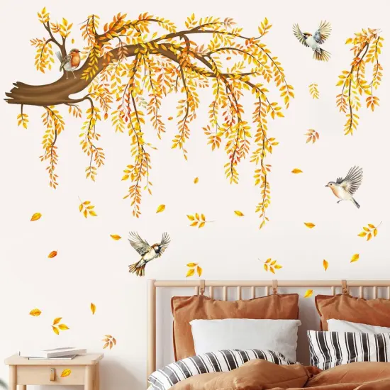 Large Fall Tree Wall Decal {2}