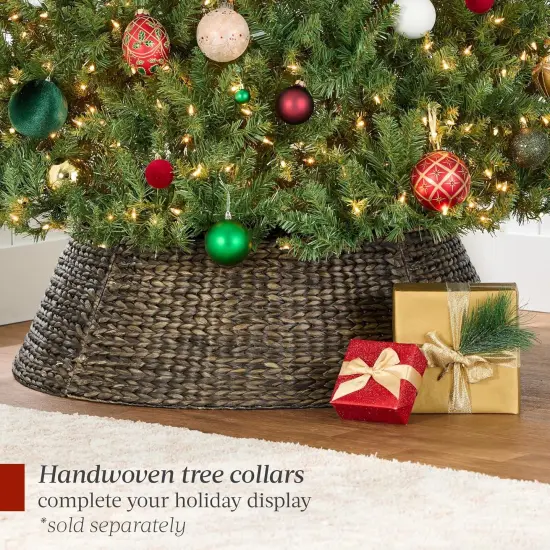 Pre Lit Douglas Fir Christmas Tree, Full Artificial Fir with 700 Warm White Lights, Sturdy Metal Stand for Indoor Decoration {6}