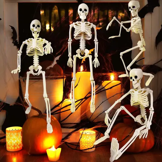 4 Pack Halloween Skeleton Decorations {4}