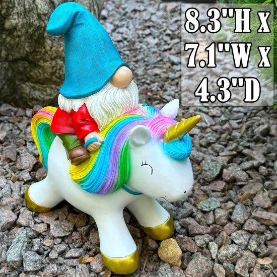 Garden Gnome Statue - 8.3 Inch {2}