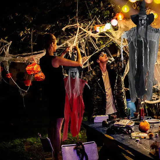 3 Pack Halloween Hanging Witches {5}