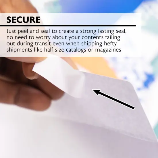 BAZIC Self-Seal White Envelope 9" x 12" (5/Pack) {3}
