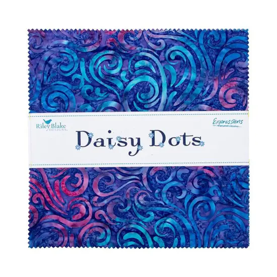 Expressions Batiks 10" Square Pack (Layer Cake / 10" Stacker) in Daisy Dots by Riley Blake Designs for Riley Blake (10-23406-42) {1}