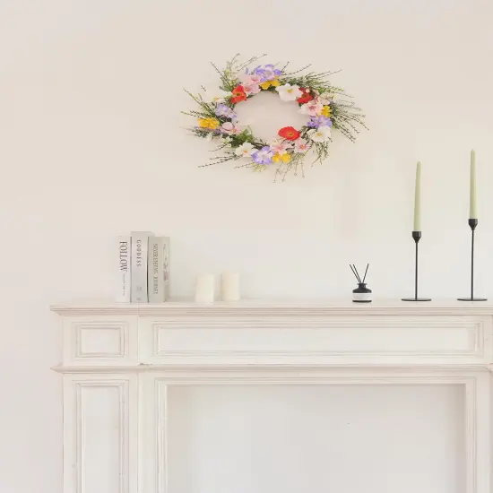 Summer 20 Inch Wreath for Front Door Decor, Hang on Indoor Walls and Windows, Decorations for Home, Porch, and Farmhouse {5}