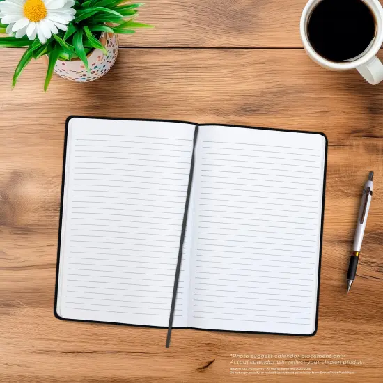 Pantone OFFICIAL Black | 5.25 x 8.25 Inch Lined Compact Journal | Non-Dated | BrownTrout | Planning Stationery Diary {4}