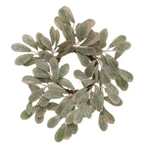 Sparkle Holiday Mistletoe Candle Ring {1}