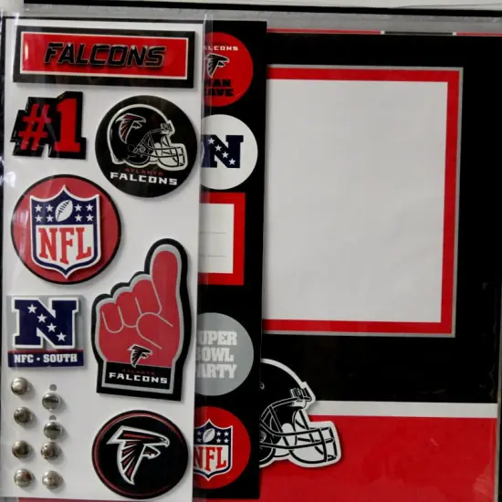 NFL Atlanta Falcons Complete 8 x 8 Officially Licensed Scrapbook {2}