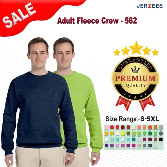 Jerzees&reg; Adult Fleece Crew CARDINAL {2}