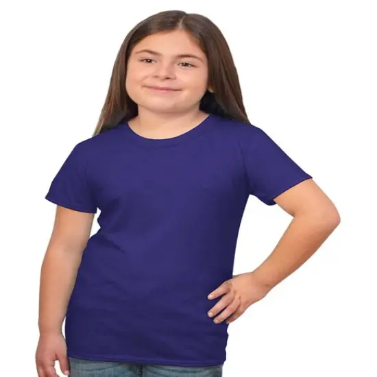 Bayside&reg; Youth Princess T-Shirt PURPLE RUSH HTHR {1}