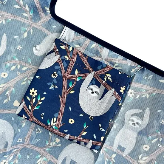 Wrapables Foldable Tote Nylon Reusable Grocery Bag (Set of 2), Sloths {5}