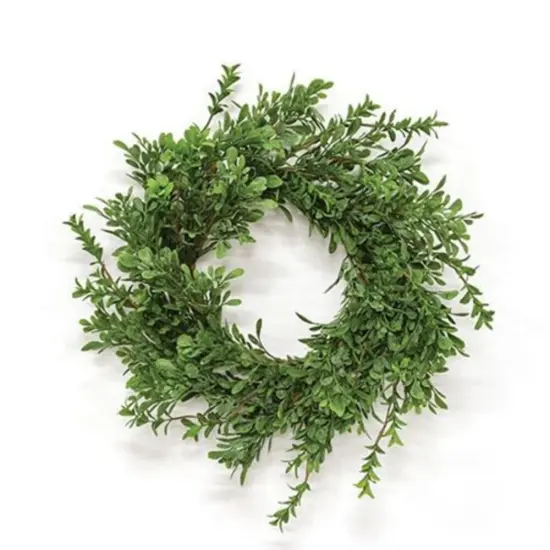 Heritage Boxwood Candle Ring 6.5" {1}