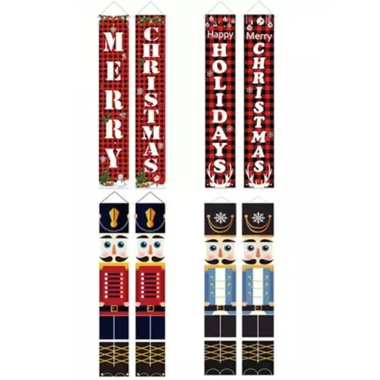 Kitcheniva Christmas Nutcracker Door Banners Porch Sign Decor {3}