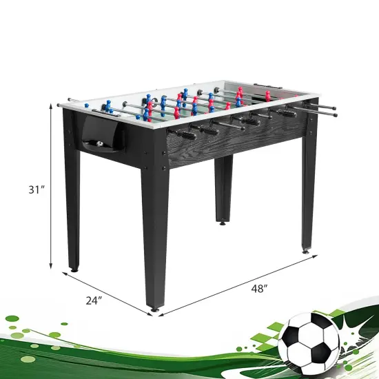 48" Competition Sized Home Recreation Wooden Foosball Table {6}