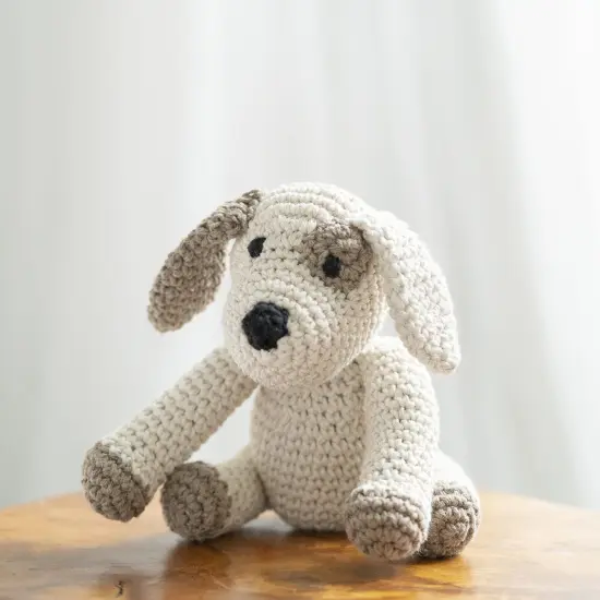 DIY Crochet Kit by Hoooked Puppy Millie - Almond PAK139 {1}