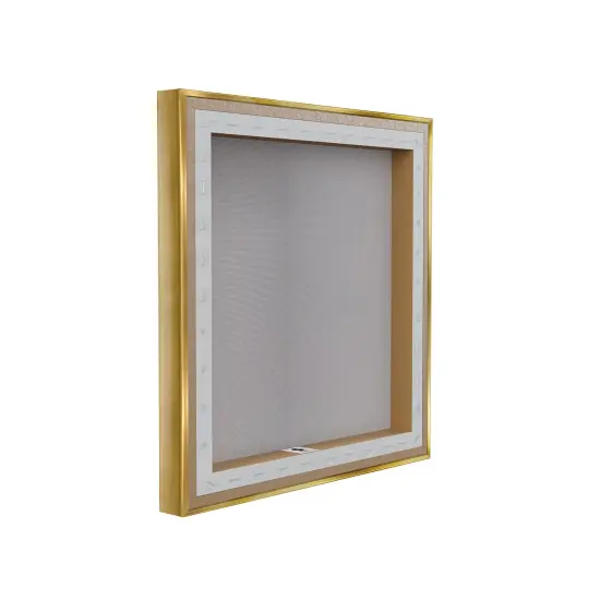 Thankful Pumpkin & Florals Floating Frame Canvas Art Gold {4}